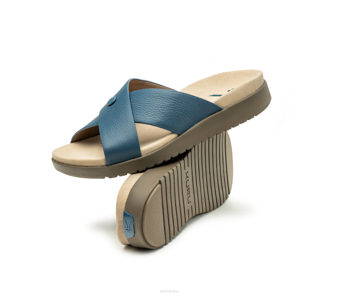 bleu minéral/marron délavé chaussures Kuru 68LZ124 brise femmes