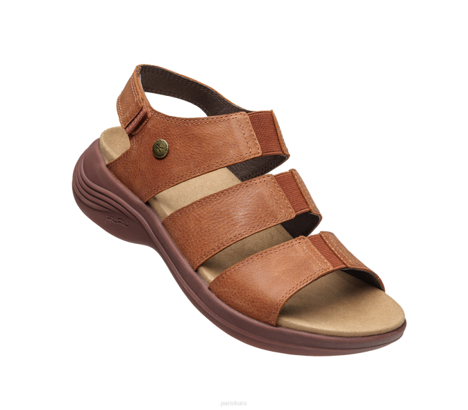 brun cognac chaussures Kuru 68LZ99 muse de la coda femmes