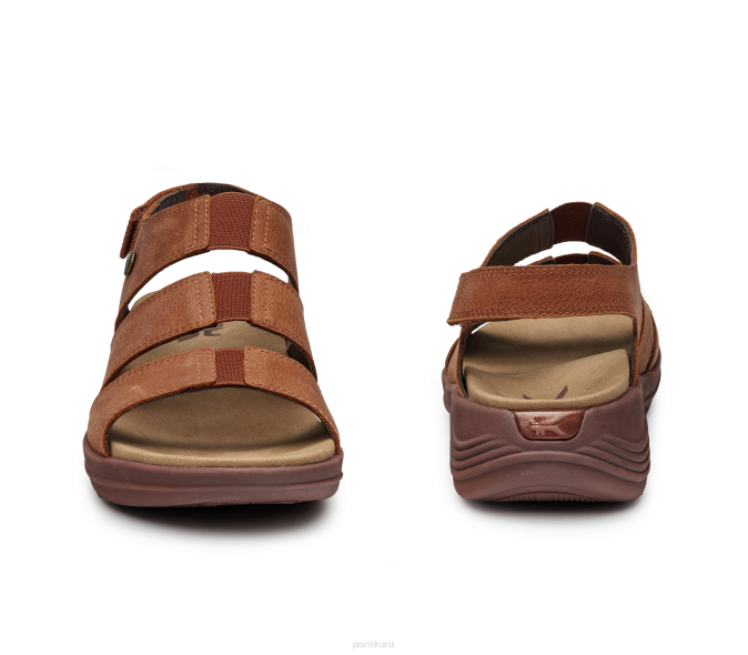 brun cognac chaussures Kuru 68LZ99 muse de la coda femmes