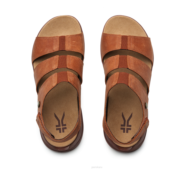 brun cognac chaussures Kuru 68LZ99 muse de la coda femmes