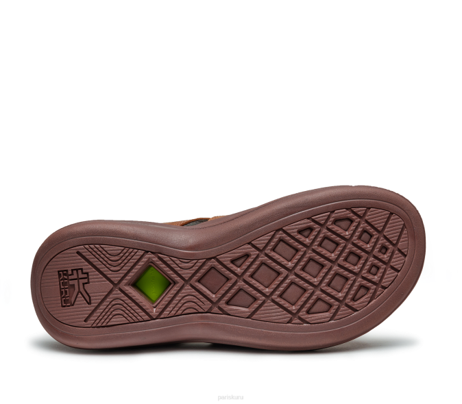 brun cognac chaussures Kuru 68LZ99 muse de la coda femmes