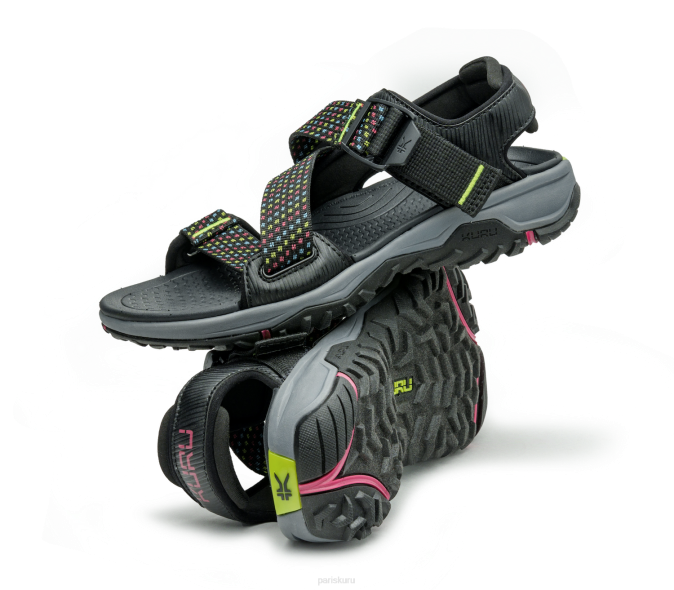 noir de jais/multicolore chaussures Kuru 68LZ120 actuel femmes