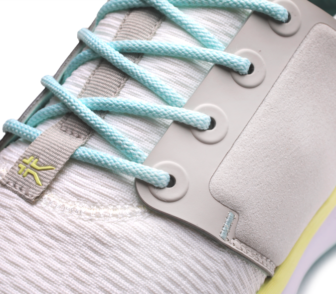 blanc brillant/bleu glacier chaussures Kuru 68LZ48 large de l\'atome femmes