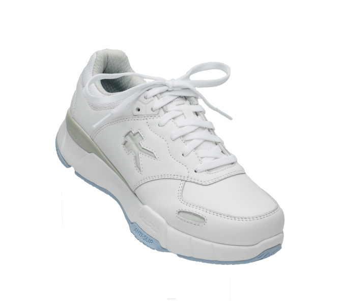 blanc brillant/brouillard bleu chaussures Kuru 68LZ49 large cinétique femmes