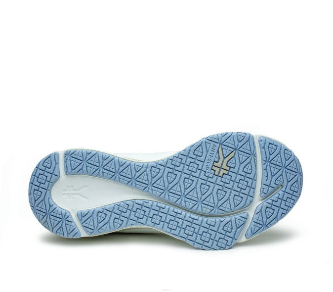 blanc brillant/brouillard bleu chaussures Kuru 68LZ49 large cinétique femmes