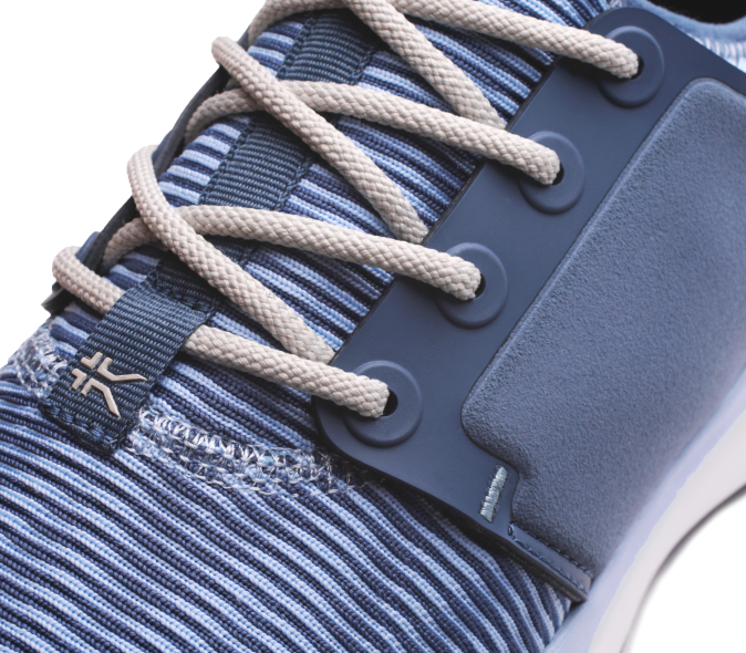 bleu minéral/gris os chaussures Kuru 68LZ56 large de l\'atome femmes