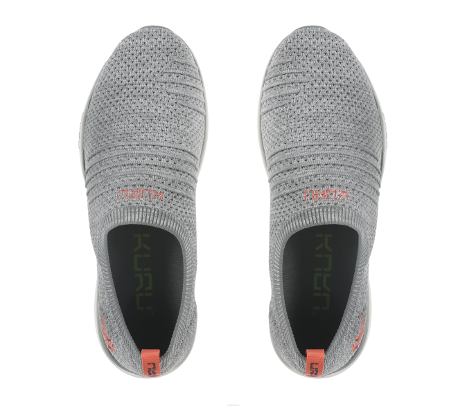 gris chiné/blanc/rose pêche chaussures Kuru 68LZ70 foulée femmes