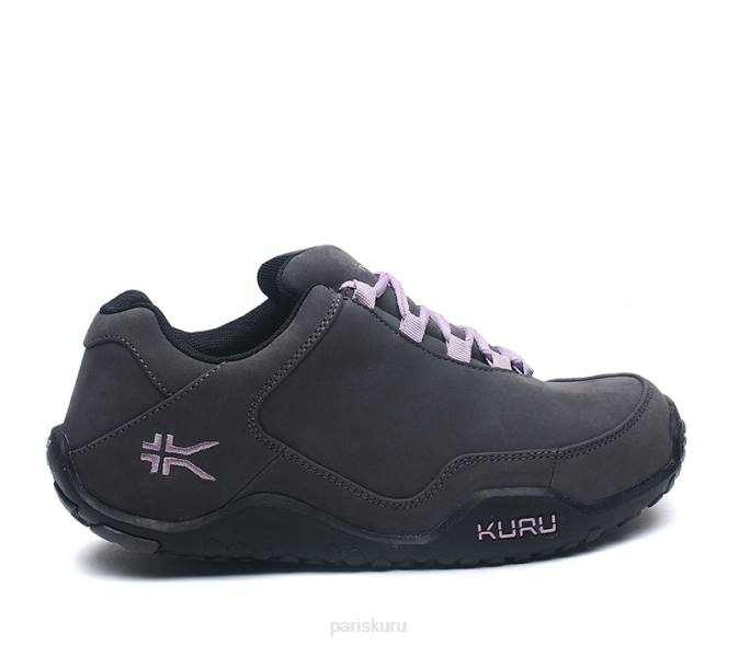 gris fumé/noir de jais/violet chaussures Kuru 68LZ51 chicane large femmes