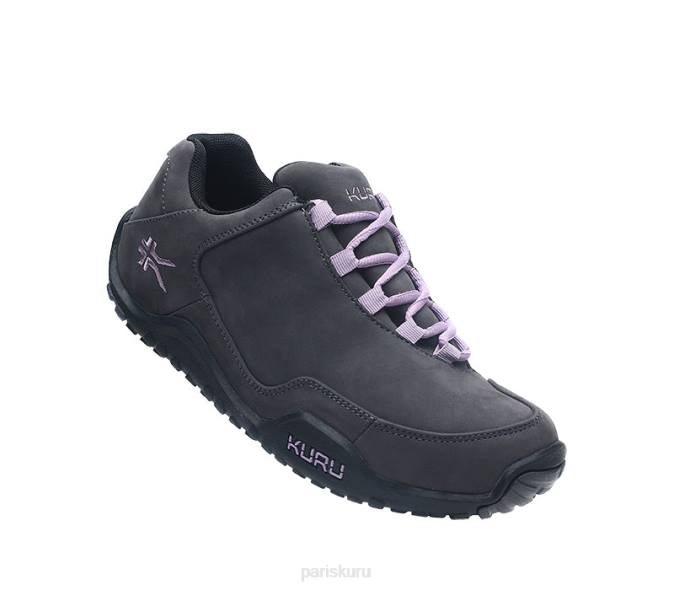 gris fumé/noir de jais/violet chaussures Kuru 68LZ51 chicane large femmes