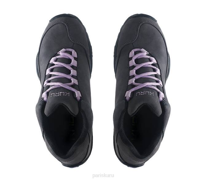 gris fumé/noir de jais/violet chaussures Kuru 68LZ51 chicane large femmes