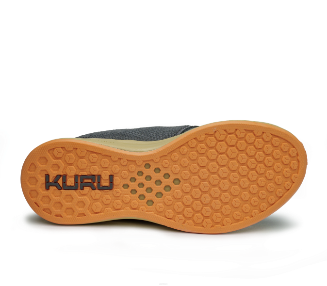 gris fumé/orange pâle chaussures Kuru 68LZ61 large de l\'atome femmes