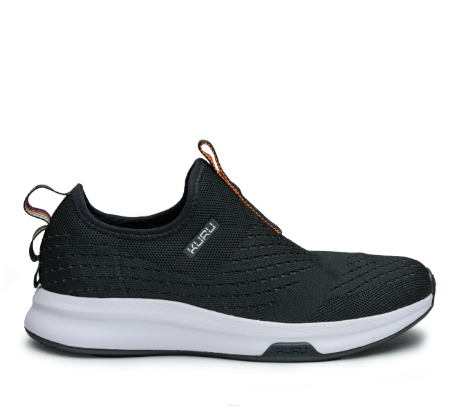 noir de jais chaussures Kuru 68LZ77 atome slip-on femmes