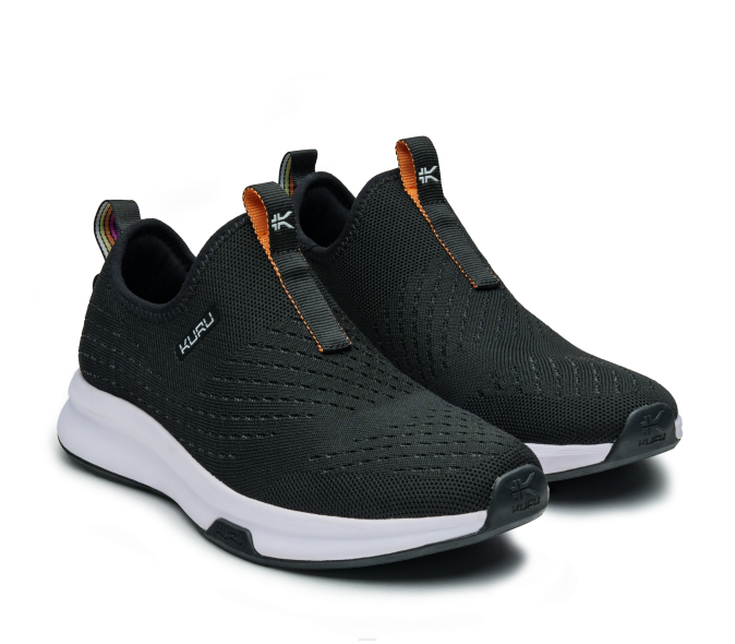 noir de jais chaussures Kuru 68LZ77 atome slip-on femmes