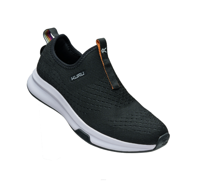 noir de jais chaussures Kuru 68LZ77 atome slip-on femmes