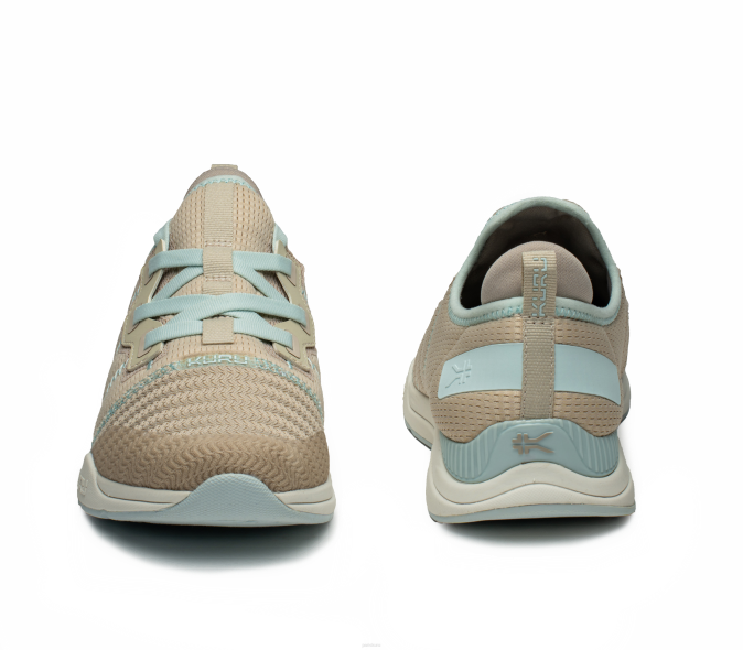 sable/bleu brume chaussures Kuru 68LZ11 mouvement de foulée femmes