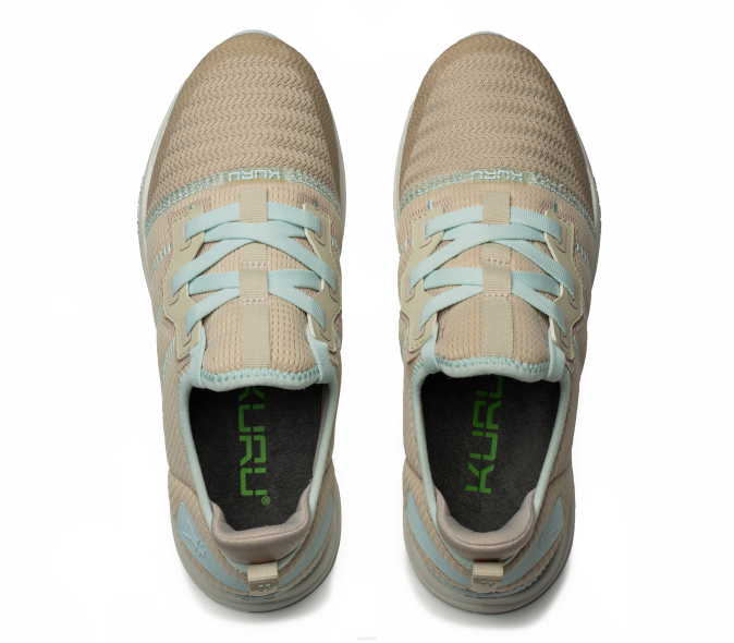 sable/bleu brume chaussures Kuru 68LZ11 mouvement de foulée femmes