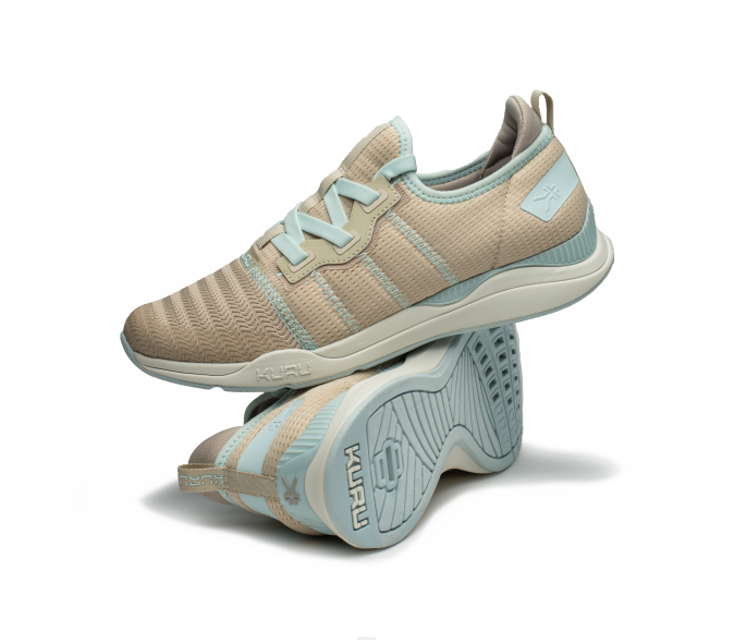sable/bleu brume chaussures Kuru 68LZ11 mouvement de foulée femmes
