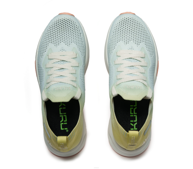 sorbet citron vert/bleu brume chaussures Kuru 68LZ4 flux femmes