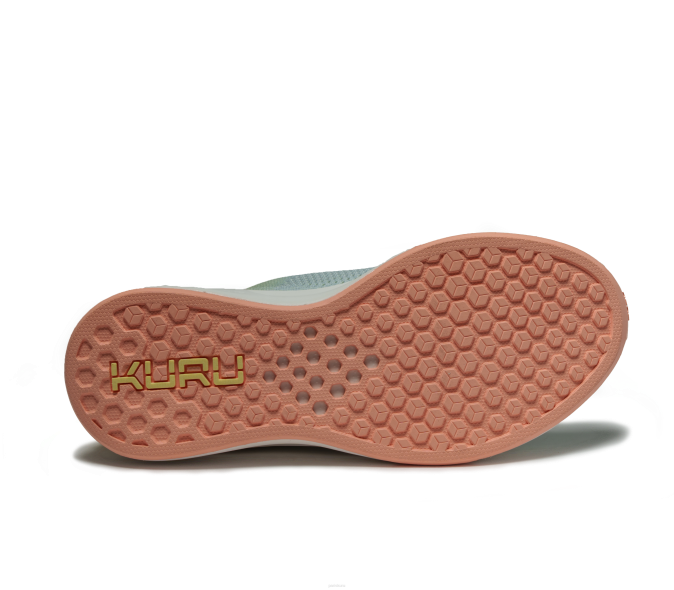 sorbet citron vert/bleu brume chaussures Kuru 68LZ4 flux femmes