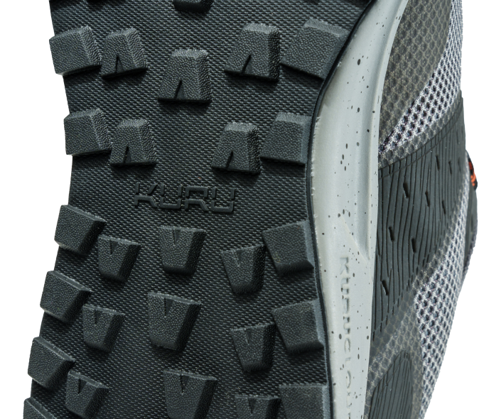 gris plomb/épice orange chaussures Kuru 68LZ138 piste d\'atome Hommes