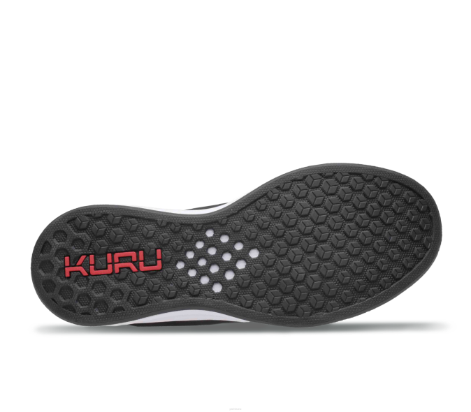 noir de jais/blanc/rouge feu chaussures Kuru 68LZ157 atome Hommes