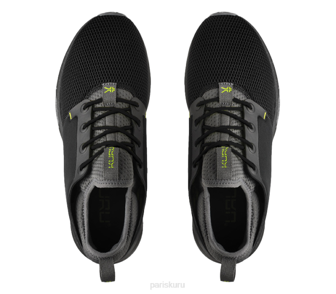 noir de jais/citron chaussures Kuru 68LZ171 large de l\'atome Hommes