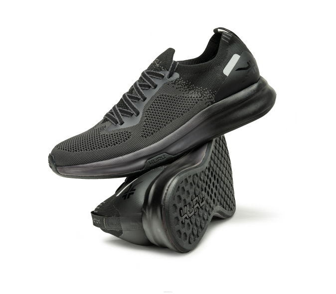 noir de jais/gris fumé chaussures Kuru 68LZ148 flux Hommes