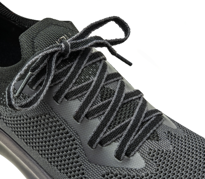 noir de jais/gris fumé chaussures Kuru 68LZ148 flux Hommes