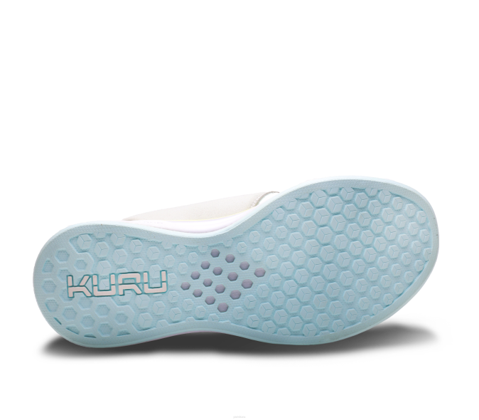 blanc brillant/bleu glacier chaussures Kuru 68LZ48 large de l'atome femmes – Image 6