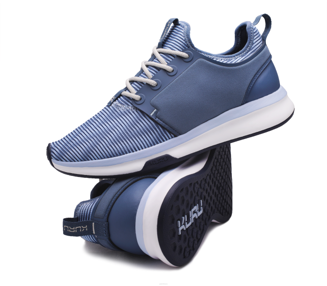 bleu minéral/gris os chaussures Kuru 68LZ56 large de l'atome femmes – Image 7