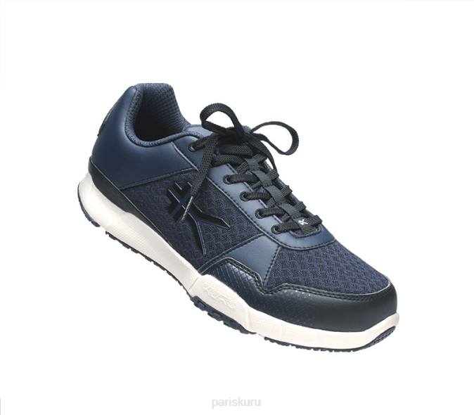 bleu nuit/blanc/noir de jais chaussures Kuru 68LZ172 large quantique Hommes – Image 5
