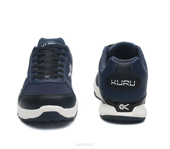 bleu nuit/blanc/noir de jais chaussures Kuru 68LZ172 large quantique Hommes – Image 7
