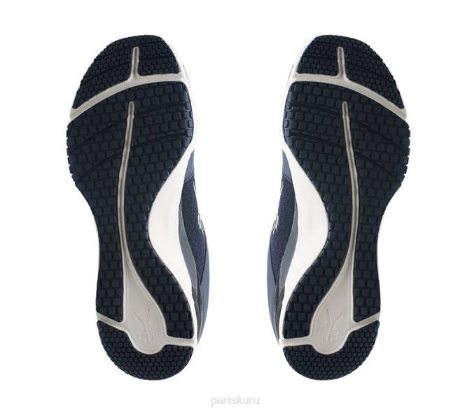 bleu nuit/blanc/noir de jais chaussures Kuru 68LZ172 large quantique Hommes – Image 9