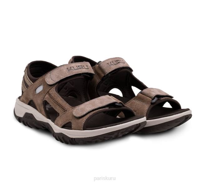 brun cèdre/crème vanille/kaki pâle chaussures Kuru 68LZ101 bande de roulement femmes – Image 2
