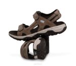 brun cèdre/crème vanille/kaki pâle chaussures Kuru 68LZ101 bande de roulement femmes – Image 6
