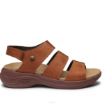brun cognac chaussures Kuru 68LZ99 muse de la coda femmes