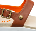 brun noyer/orange sanguine chaussures Kuru 68LZ111 glisser femmes – Image 7