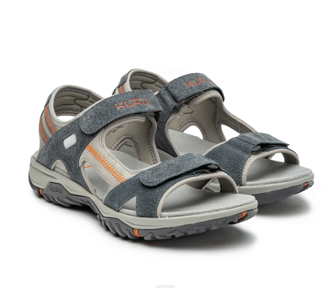 gris ardoise/orange brûlé chaussures Kuru 68LZ200 bande de roulement Hommes – Image 2
