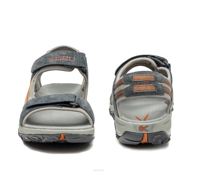 gris ardoise/orange brûlé chaussures Kuru 68LZ200 bande de roulement Hommes – Image 4