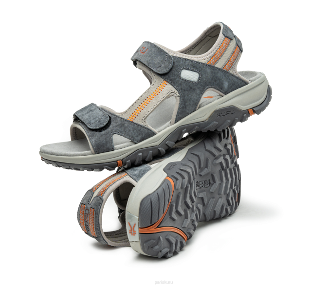 gris ardoise/orange brûlé chaussures Kuru 68LZ200 bande de roulement Hommes – Image 7