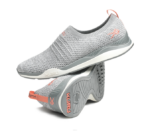 gris chiné/blanc/rose pêche chaussures Kuru 68LZ70 foulée femmes – Image 7