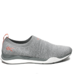 gris chiné/blanc/rose pêche chaussures Kuru 68LZ91 pas large femmes