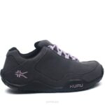 gris fumé/noir de jais/violet chaussures Kuru 68LZ51 chicane large femmes