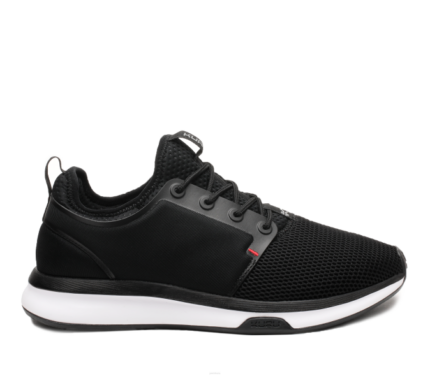 noir de jais/blanc/rouge feu chaussures Kuru 68LZ166 large de l'atome Hommes