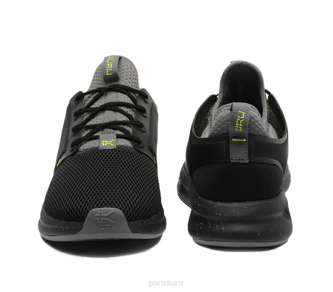 noir de jais/citron chaussures Kuru 68LZ171 large de l'atome Hommes – Image 4