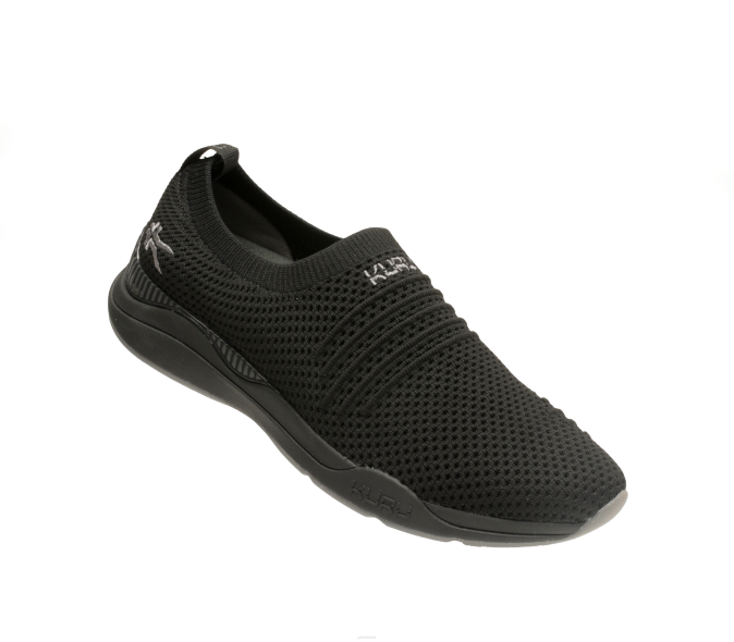 noir de jais/gris ardoise chaussures Kuru 68LZ95 pas large femmes – Image 2