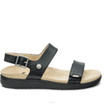 noir de jais/sable chaussures Kuru 68LZ114 glisser femmes