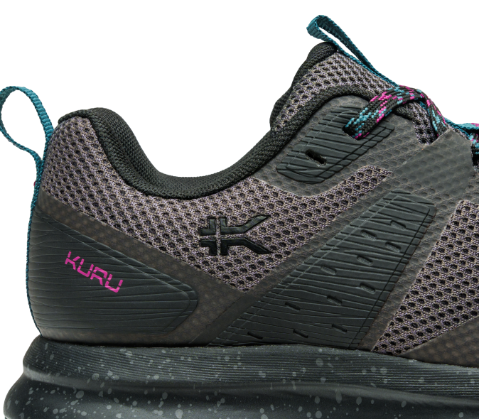noir de jais/sarcelle foncé chaussures Kuru 68LZ5 piste d'atome femmes – Image 3
