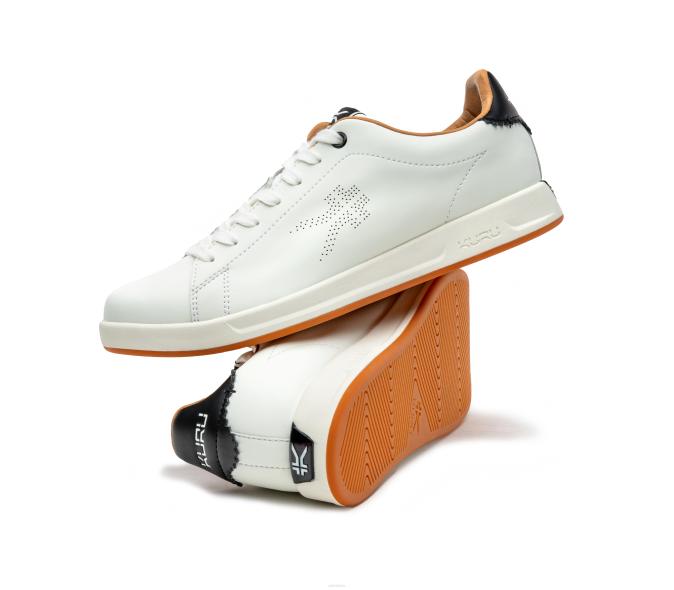 nouveau/blanc brillant/noir de jais chaussures Kuru 68LZ151 errer Hommes – Image 7