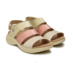 paille/pêche clair chaussures Kuru 68LZ110 muse de la coda femmes – Image 2